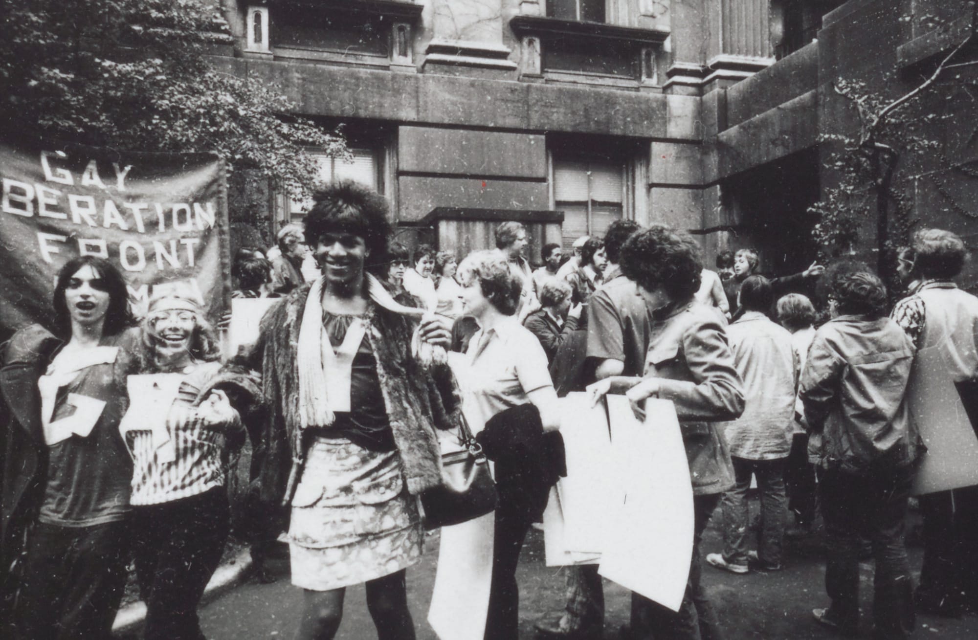 Marsha P. Johnson ved Gay Liberation Front Demonstration.