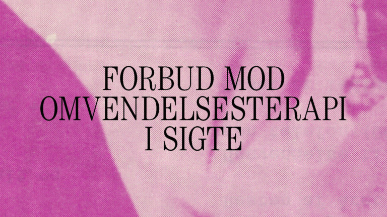 Forbud mod omvendelsesterapi i sigte