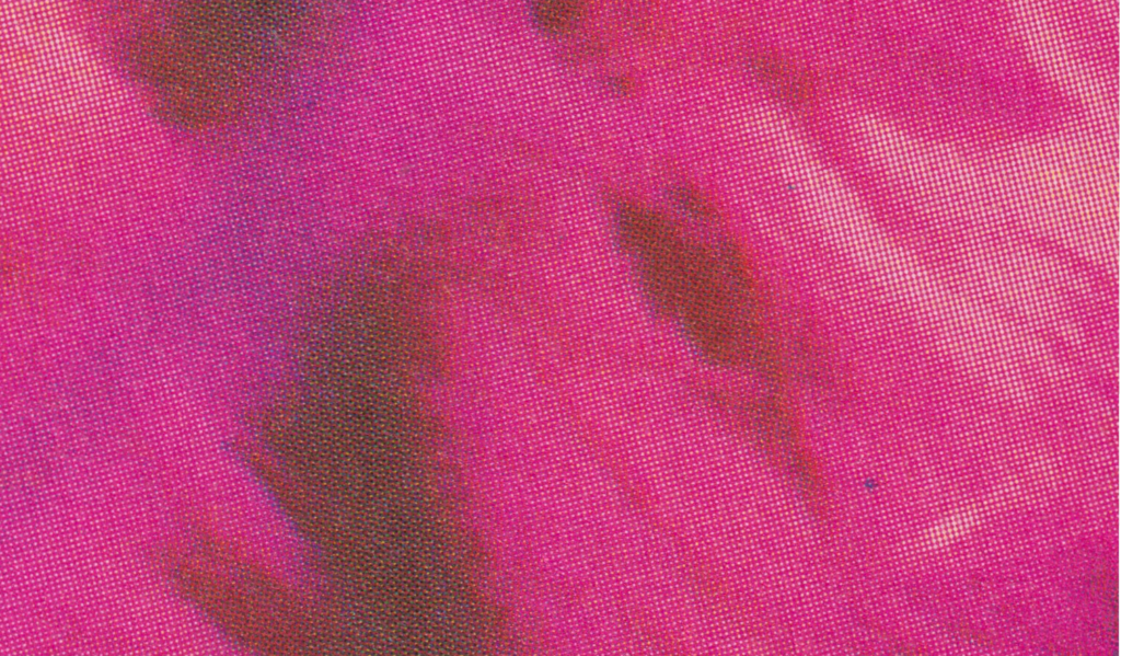 Abstrakt scan i magenta nuancer