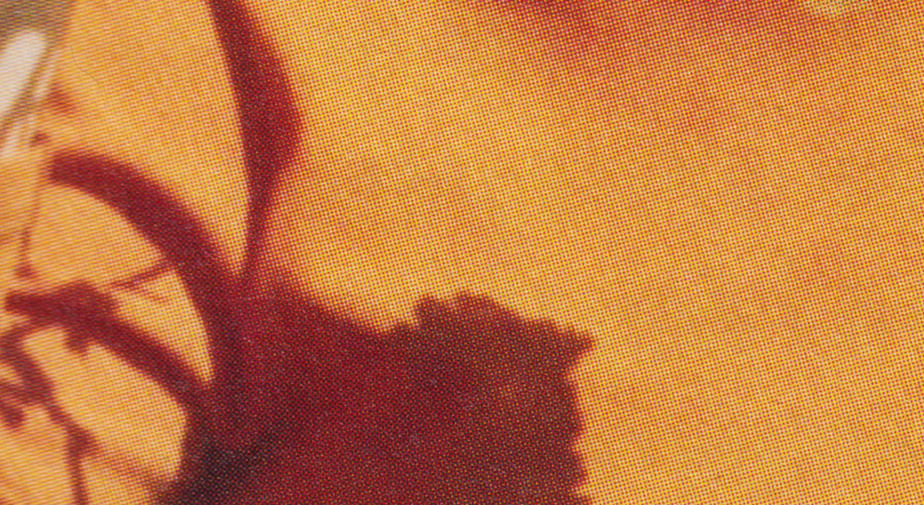 Abstrakt scan med varme farvetoner