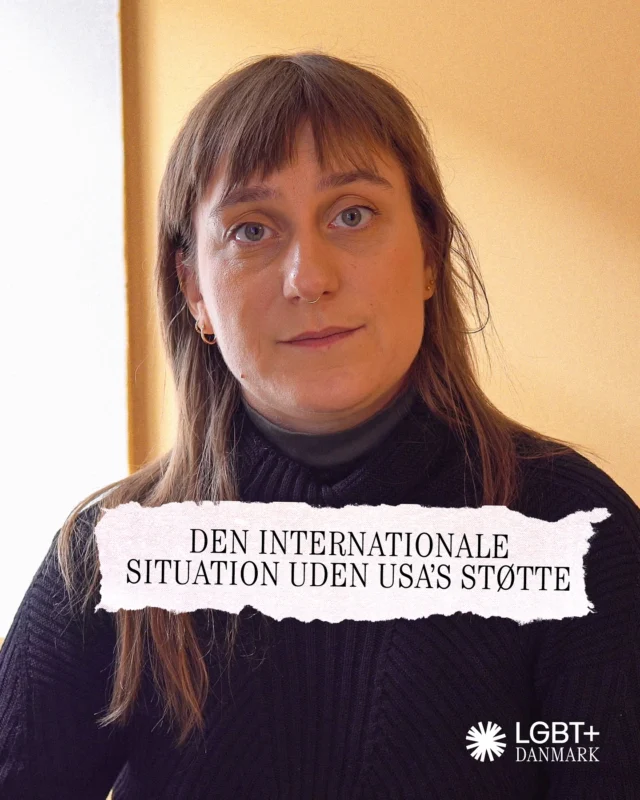 Hvilken betydning har det at USA trækker sig fra internationale udviklingsprojekter og nødhjælpsarbejde? Lea, vores chef for den internationale afdeling, er klar til at forklare det!
 
Meld dig ind i LGBT+ Danmark i dag og vær med til at understøtte vores arbejde for LGBT+ personer i Danmark og resten af verden.❤️‍🔥