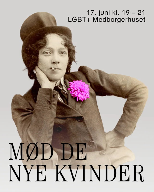 Kom til en LGBT+ historisk aften med historiker og forsker Rikke Andreassen📖

Måske læste du forleden vores interview med historiker Rikke Andreassen om hendes nye bog "De nye Kvinder" i anledning af International Lesbisk Synlighedsdag. Vi er så glade for, at vi nu får besøg af Rikke Andreassen til et oplæg om bogen i LGBT+ Medborgerhuset i København tirsdag d. 17. juni kl. 19. 

Så kom forbi os til en aften i LGBT+ historiens tegn, hvor Rikke Andreassen vil give liv til en særlig gruppe kvinder og queers, hvis tilværelser og indflydelse hidtil er blevet overset i historien. Alle er velkommen til arrangementet. Det er gratis for foreningens medlemmer eller en donation for de gæster, der ikke er medlem af LGBT+ Danmark. 

Tilmeld dig og læs mere om LGBT+ historisk aften via link i bio.