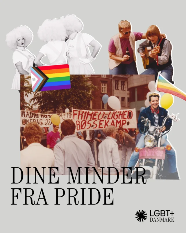Fortæl os din bedste pride historie 💖

Siden den 17. maj, hvor @odense_pride skød årets pridesæson i gang, og frem til den 13. september, hvor @holstebro_pride afholder deres pride, bliver landets gader fyldt med LGBT+ personer, regnbueflag og vores allierede. I dag begynder flere pridefejringer i hovedstadsområdet – som det er blevet gjort i over 50 år.

Siden ’sit-in’ priden i Fælledparken i 1971 er der sket meget med ’pride’ og der er blevet skabt massevis af oplevelser, traditioner og markeringer, som vi hver især forbinder med priden i hele landet. 

Har du været med til Bøsse-Lesbisk Befrielsesdag, Mermaid Pride eller måske SKAM/TAM/KLAM Pride? Så fortæl os din historie!
 
Fotografer til billederne på 1. slide:
Ulla Munch Pedersen
Monika Selmer 
Ole Morten Nygård
Tonie Rydby