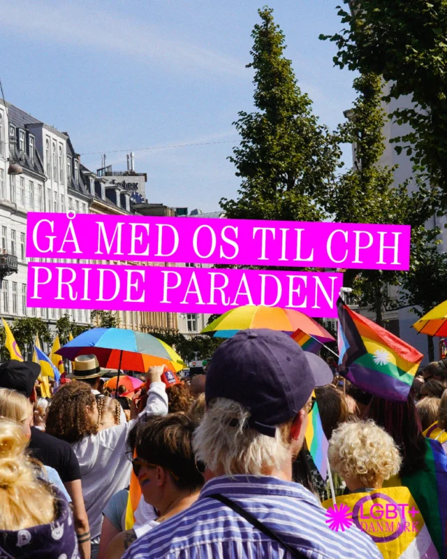 Spis brunch og gå i Copenhagen Pride paraden med os!
 
Har du ingen planer inden pride paraden? Så kom med til gratis brunch-fællesspisning kl. 10.00 i LGBT+ Medborgerhuset. Her kan du fylde maven med vegetarisk og vegansk brunch lavet af vores frivillige i Madgruppen, drysse lidt glitter i ansigtet og snuppe et regnbueflag inden vi går sammen videre ud i Københavns gader. Kom med dine bedste venner, din queer aktivist/frivilliggruppe, partnere og børn, eller kom som dig selv – så vil du helst sikkert finde nogle du kan følges videre med. Du tilmelder dig pride brunch via link i bio.
 
Hvad end du er medlem, frivillig, støtte, ven af huset, allieret eller måske først lige er stødt på vores forening, så er du mere end velkommen til at deltage i prideparaden og brunch sammen med os! 

Vi stiller op under blok Y2 i Smallegade og regner med, at vi begynder at gå kl 12:45. 

Er du i tvivl om noget ift. at gå sammen med os eller brunch-fællesspisningen, kan du skrive en mail til smc@lgbt.dk.