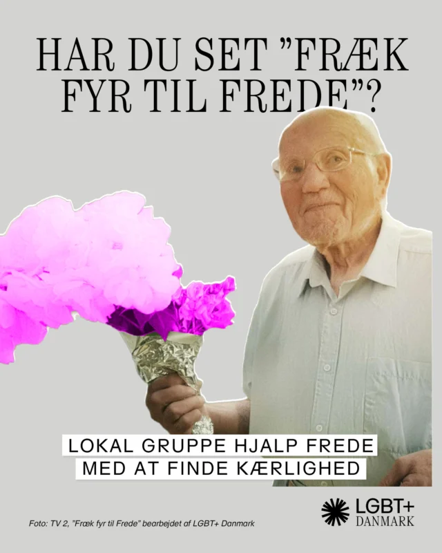 Stort skulderklap til vores lokale fællesskab @regnbuenlollandfalster for at hjælpe Frede med at finde kærligheden.❤️

Lars & Frede, Frede & Lars. Deres kærlighed var intens og inspirerende på skærmen, selvom den desværre endte alt for tidligt. Lars gik bort den 18. januar efter et kort sygdomsforløb. Vi sender en buket til Frede - også som tak for at ville invitere hele Danmark ind i sit liv og sin store, modne kærlighed.

Du kan se ”Fræk fyr til Frede” på TV 2 Play.