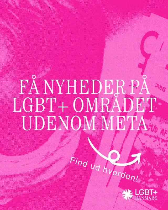 Tilmeld dig vores nyhedsbrev og vær sikker på, at du får de vigtigste højdepunkter, når det kommer til LGBT+ tematikker, politiske nyheder og vores arbejde. Så undgår du også at være afhængig af uigennemskuelige mediegiganter, for at føle dig opdateret.👏