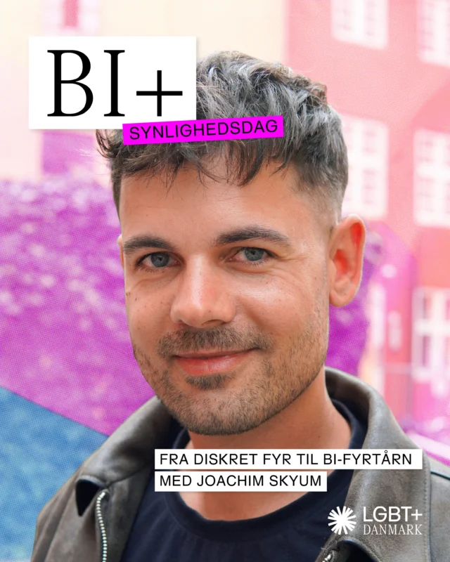 ”Jeg har fået mange beskeder fra skabs-biseksuelle og skabs-homoseksuelle, nogle som også er fædre, der kunne spejle sig i det, jeg delte.”
 
Da @joachimskyum sidste år sprang ud som biseksuel som 30-årig, var det ikke uden mange overvejelser om, hvorfor det egentlig var så svært for ham. I anledning af biseksuelles synlighedsdag har vi talt med Joachim Skyum om nogle af hans overvejelser, og om hvordan han håber at kunne hjælpe andre.💙💜🩷 
 
Har du overvejelser om din seksualitet? Kontakt vores rådgivning mandag, tirsdag og torsdag fra kl. 18-20.