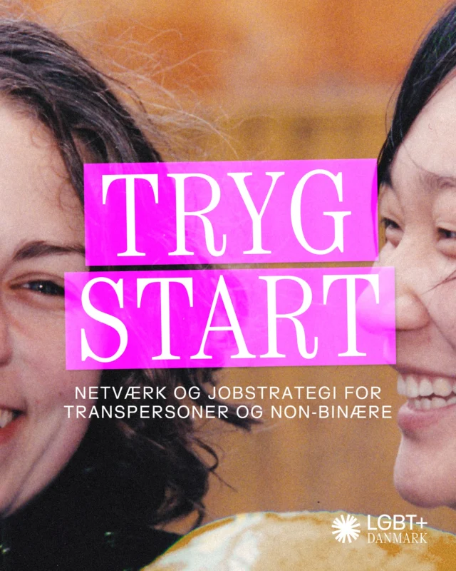 Tryg Start er et gratis forløb over tre halve dage med netværk, jobstrategi og praktisk sparring i et trygt og inkluderende rum for ledige transpersoner og non-binære.
 
Tryg Start er et pilotprojekt støttet af Københavns Kommune. Det har til formål både at styrke deltagernes jobsøgning og at indsamle viden og erfaringer om de beskæftigelsesbarrierer, som deltagerne oplever. På den måde kan vi fortsætte en indsats på området, der giver mening og på sigt bekæmpe den høje ledighed for gruppen.❤️‍🩹
 
Lyder det som noget for dig eller en, du kender? Så læs mere via linket i bio.